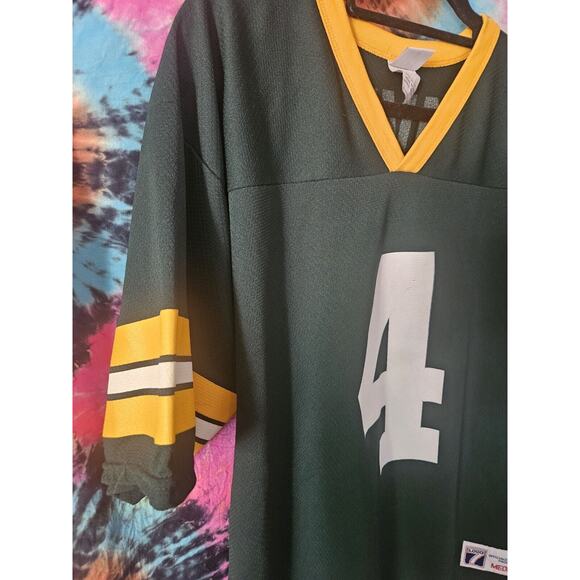 Vintage 90s Logo 7 Green Bay Packers Brett Favre NFL Jersey Medium US Made - Picture 2 of 13